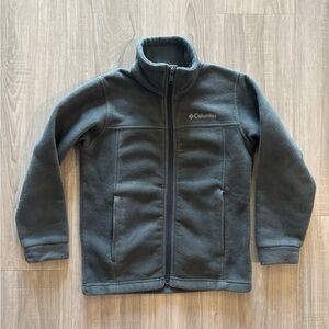 Columbia Charcoal Full-Zip Fleece Jacket Kids size Small